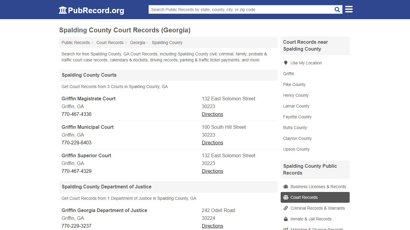 Free Spalding County Court Records (Georgia Court Records)